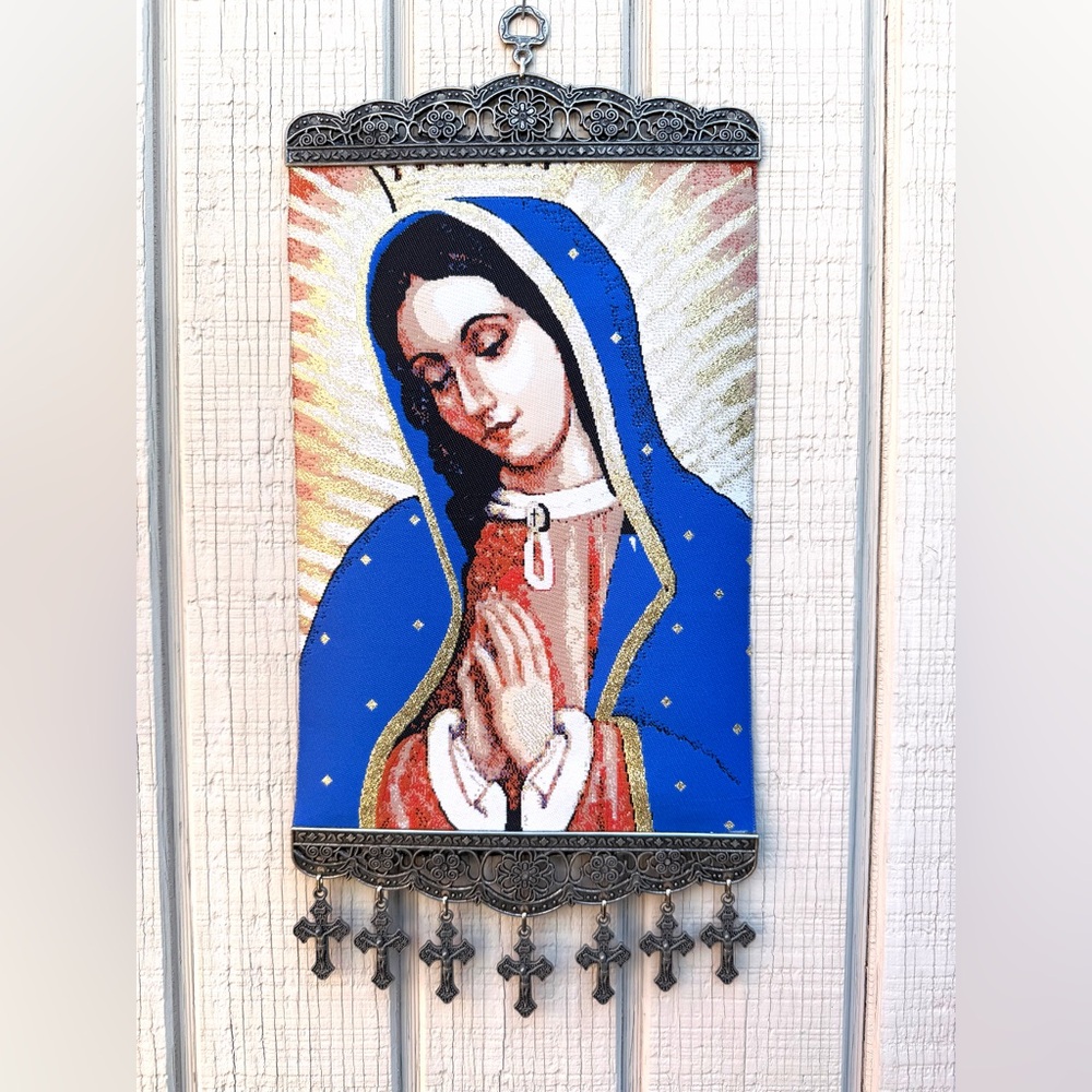Our Lady of Guadalupe, Christian Icon Tapestry Wall Decor, New